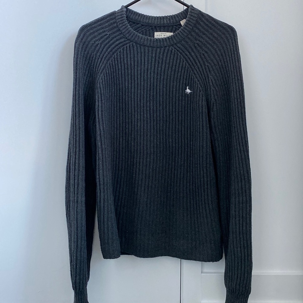 Jack Wills Grey Ribbed Sweater
